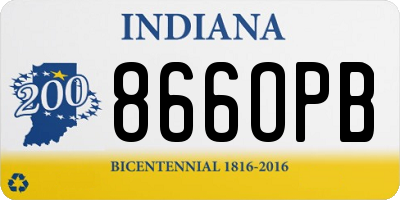 IN license plate 866OPB