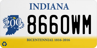 IN license plate 866OWM