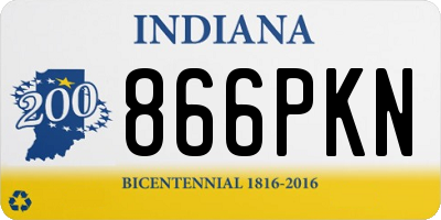 IN license plate 866PKN