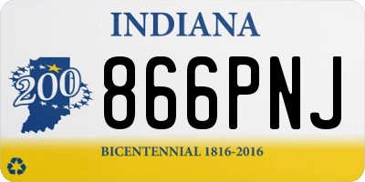 IN license plate 866PNJ