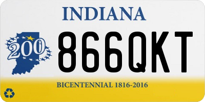 IN license plate 866QKT
