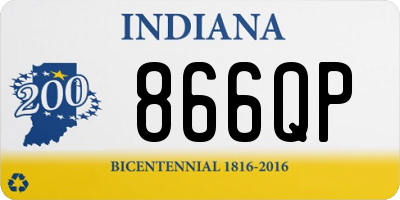 IN license plate 866QP