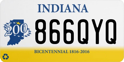 IN license plate 866QYQ