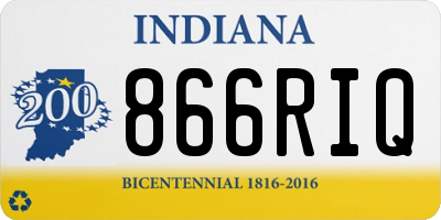 IN license plate 866RIQ