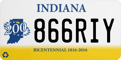 IN license plate 866RIY