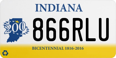 IN license plate 866RLU
