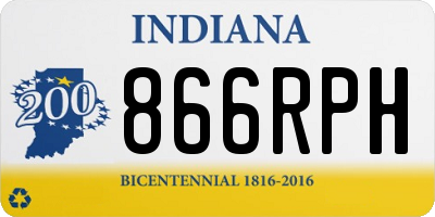 IN license plate 866RPH