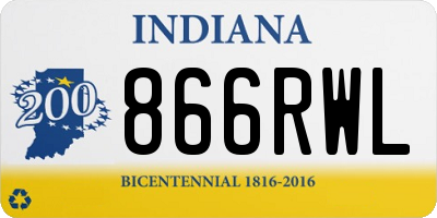 IN license plate 866RWL
