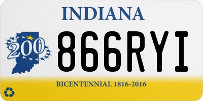 IN license plate 866RYI