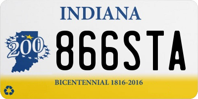 IN license plate 866STA