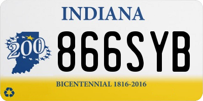 IN license plate 866SYB