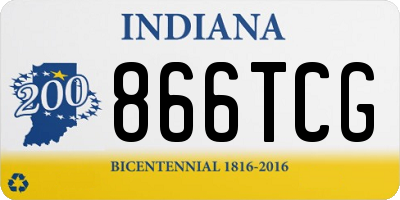 IN license plate 866TCG