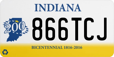 IN license plate 866TCJ