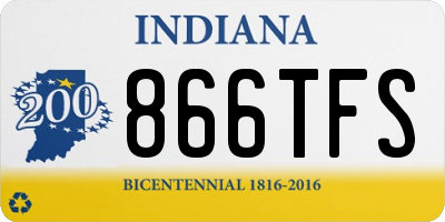 IN license plate 866TFS
