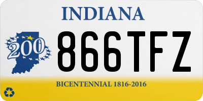 IN license plate 866TFZ