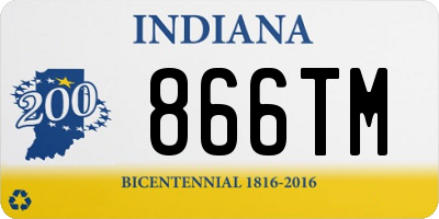 IN license plate 866TM