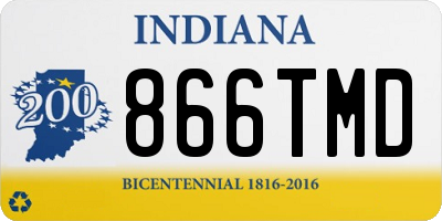 IN license plate 866TMD
