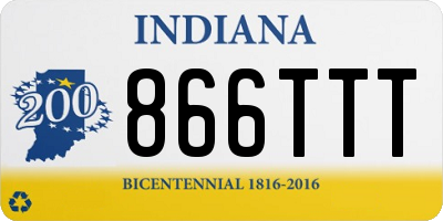 IN license plate 866TTT