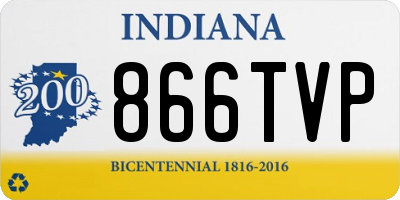IN license plate 866TVP