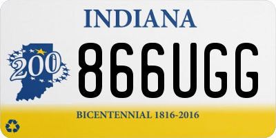 IN license plate 866UGG