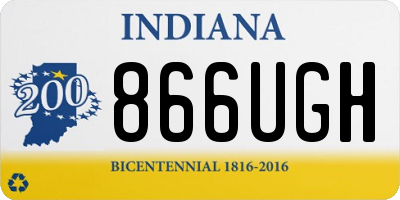 IN license plate 866UGH