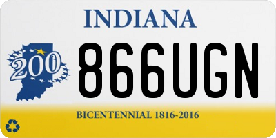 IN license plate 866UGN