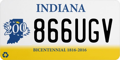 IN license plate 866UGV
