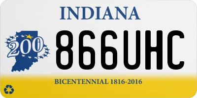 IN license plate 866UHC