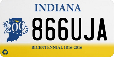 IN license plate 866UJA