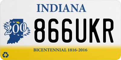 IN license plate 866UKR