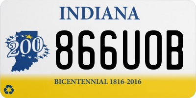 IN license plate 866UOB