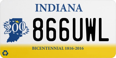 IN license plate 866UWL