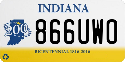 IN license plate 866UWO