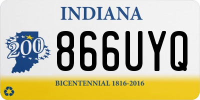 IN license plate 866UYQ