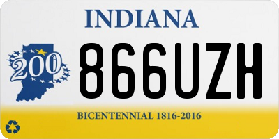 IN license plate 866UZH
