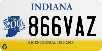 IN license plate 866VAZ