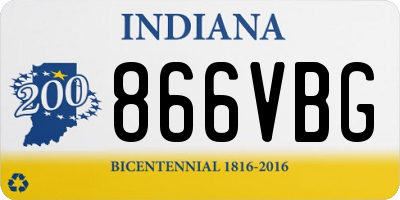 IN license plate 866VBG