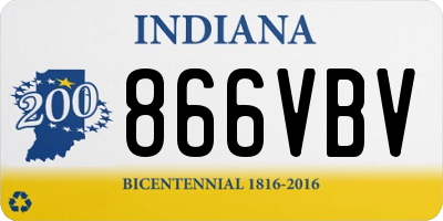 IN license plate 866VBV