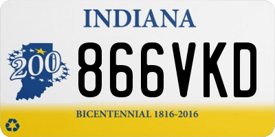 IN license plate 866VKD