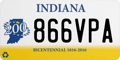 IN license plate 866VPA