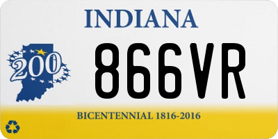IN license plate 866VR