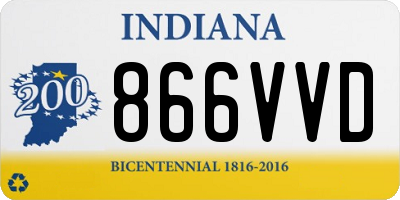 IN license plate 866VVD