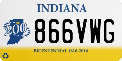 IN license plate 866VWG