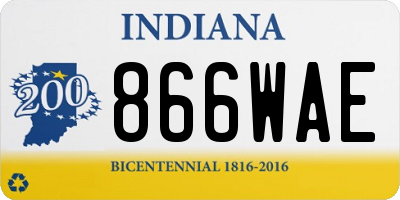 IN license plate 866WAE