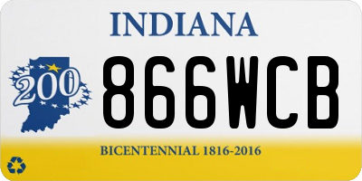 IN license plate 866WCB