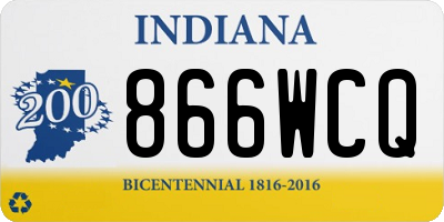IN license plate 866WCQ