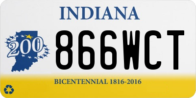 IN license plate 866WCT