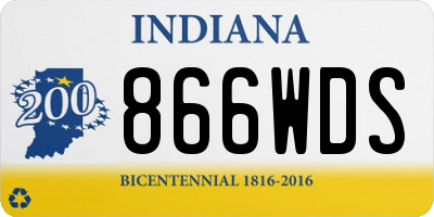 IN license plate 866WDS