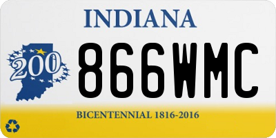 IN license plate 866WMC