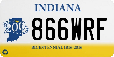 IN license plate 866WRF